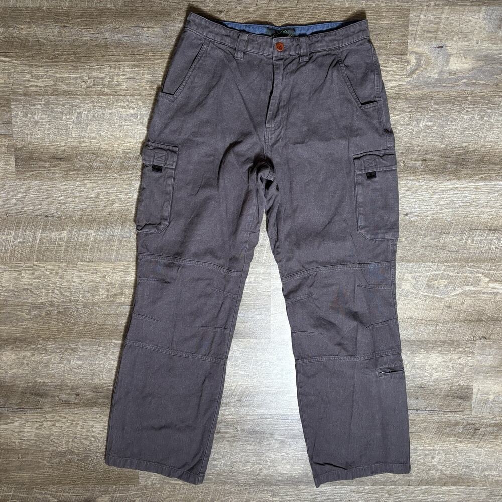 Hemp Cargo Pants Men's 32X31 Gray Of The Earth Hemp Cotton Blend Woven